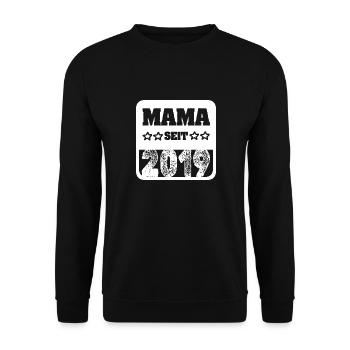 seit 2019 - Unisex Pullover - Schwarz - Vorne - Alina (178cm) & Michal (187cm)