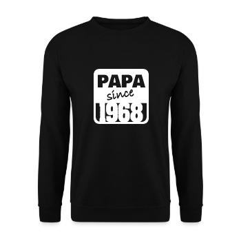 Year 1968 - Unisex Sweatshirt - black - Front - Alina (178cm) & Michal (187cm)