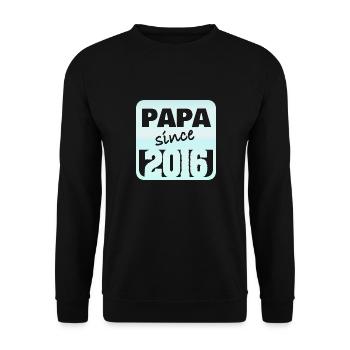 Vater 2016 - Unisex Pullover - Schwarz - Vorne - Alina (178cm) & Michal (187cm)