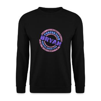 Perfektion Bryan - Unisex Pullover - Schwarz - Vorne - Alina (178cm) & Michal (187cm)