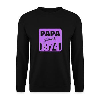 1974 - Sweat-shirt Unisexe - noir - Devant - Alina (178cm) & Michal (187cm)
