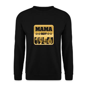 Mama 1956 - Unisex Pullover - Schwarz - Vorne - Alina (178cm) & Michal (187cm)