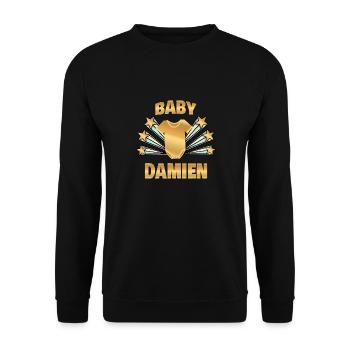 Birth Damien - Unisex Sweatshirt - black - Front - Alina (178cm) & Michal (187cm)