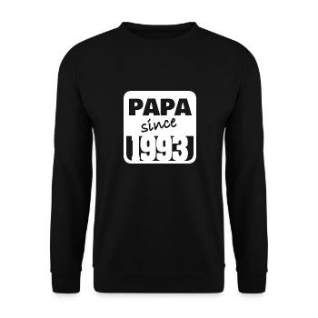 Vater 1993 - Unisex Pullover - Schwarz - Vorne - Alina (178cm) & Michal (187cm)