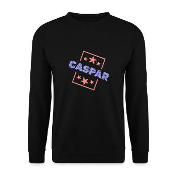 Cadeau pour Caspar - Sweat-shirt Unisexe - noir - Devant - Alina (178cm) & Michal (187cm)