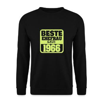 Ehe 1966 - Unisex Pullover - Schwarz - Vorne - Alina (178cm) & Michal (187cm)