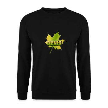 Gift for Denis - Unisex Sweatshirt - black - Front - Alina (178cm) & Michal (187cm)