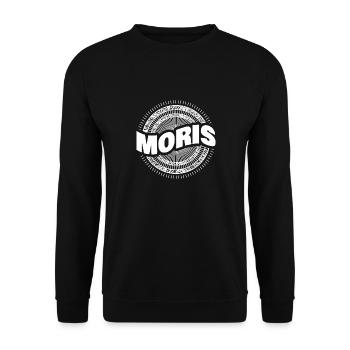 Cadeau pour Moris - Sweat-shirt Unisexe - noir - Devant - Alina (178cm) & Michal (187cm)