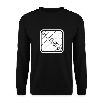 Nom de la fille Allegra - Sweat-shirt Unisexe - noir - Devant - Alina (178cm) & Michal (187cm)