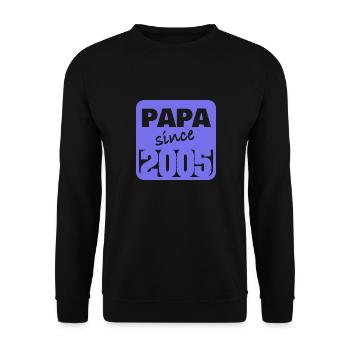 Vater 2005 - Unisex Pullover - Schwarz - Vorne - Alina (178cm) & Michal (187cm)