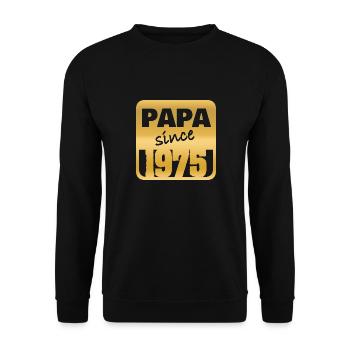 Jahr 1975 - Unisex Pullover - Schwarz - Vorne - Alina (178cm) & Michal (187cm)