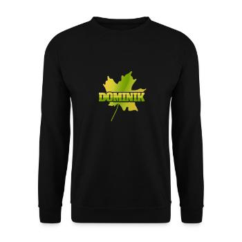 Cadeau pour Dominik - Sweat-shirt Unisexe - noir - Devant - Alina (178cm) & Michal (187cm)