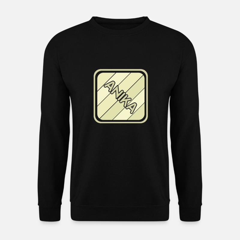 Mädchenname Anika - Unisex Pullover - Schwarz