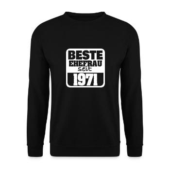Fiancés en 1971 - Sweat-shirt Unisexe - noir - Devant - Alina (178cm) & Michal (187cm)