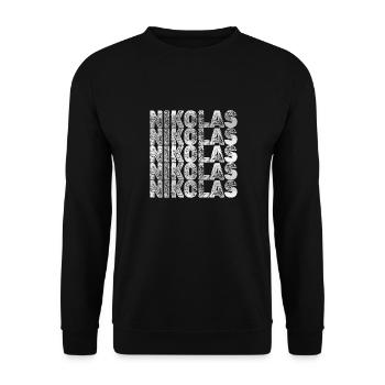 Brother Nicholas - Unisex Sweatshirt - black - Front - Alina (178cm) & Michal (187cm)