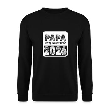 Daddy 2026 - Unisex Sweatshirt - black - Front - Alina (178cm) & Michal (187cm)