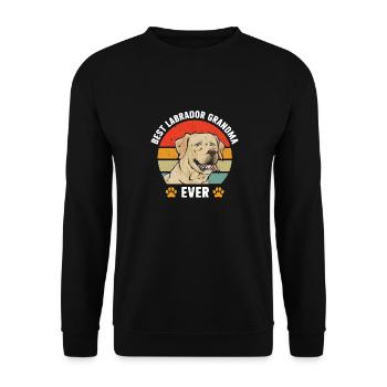 Yellow Labrador Retriever - Unisex Sweatshirt - black - Front - Alina (178cm) & Michal (187cm)