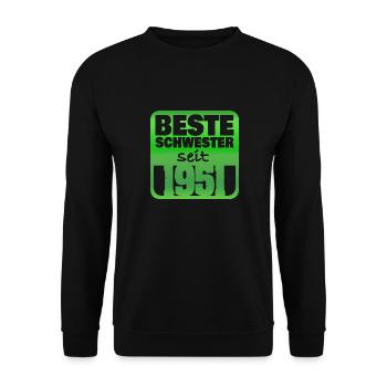 Soeur 1951 - Sweat-shirt Unisexe - noir - Devant - Alina (178cm) & Michal (187cm)
