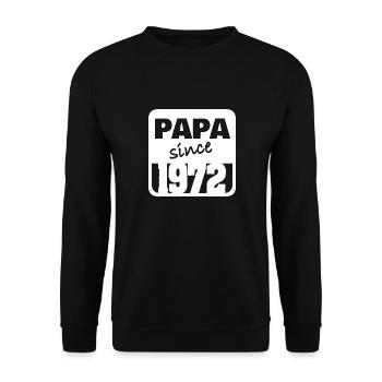 Père 1972 - Sweat-shirt Unisexe - noir - Devant - Alina (178cm) & Michal (187cm)