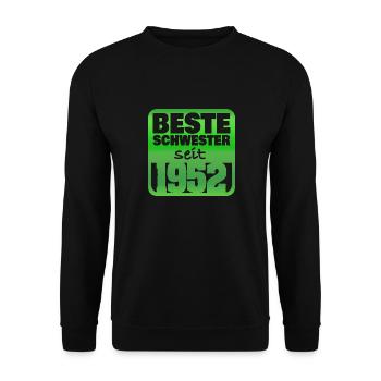 Siblings 1952 - Unisex Sweatshirt - black - Front - Alina (178cm) & Michal (187cm)