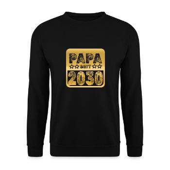 2030 - Unisex Sweatshirt - black - Front - Alina (178cm) & Michal (187cm)
