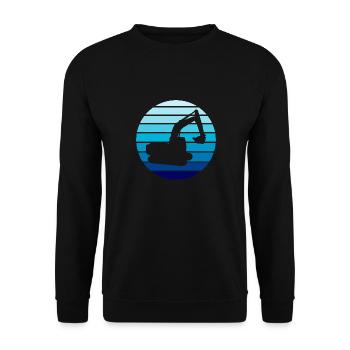 Baggerfahrer Baggerfahrer - Unisex Pullover - Schwarz - Vorne - Alina (178cm) & Michal (187cm)