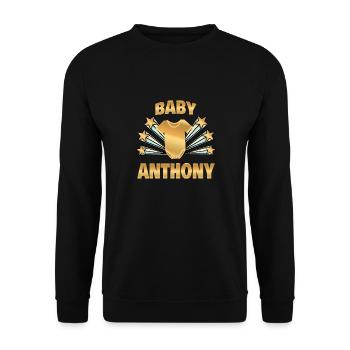 Anthony - Unisex Pullover - Schwarz - Vorne - Alina (178cm) & Michal (187cm)