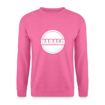 Vorname Harald - Unisex Pullover - Pink - Vorne