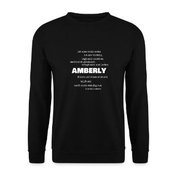 Amberly - Unisex Pullover - Schwarz - Vorne - Alina (178cm) & Michal (187cm)