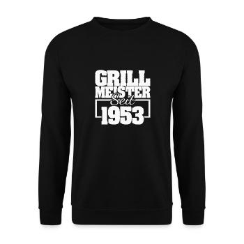 Grill tongs 1953 - Unisex Sweatshirt - black - Front - Alina (178cm) & Michal (187cm)