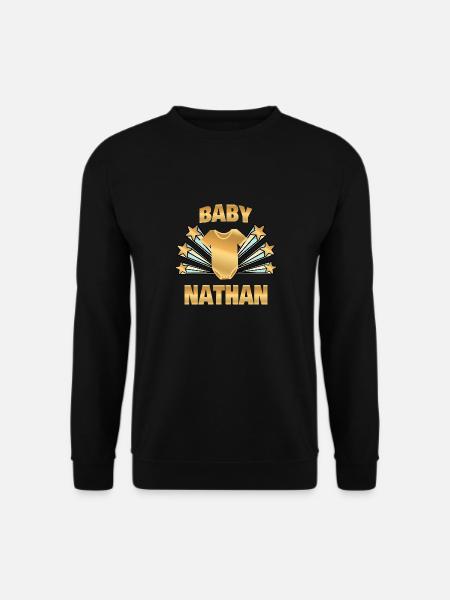 Nathan as a birth - Unisex Sweatshirt - black