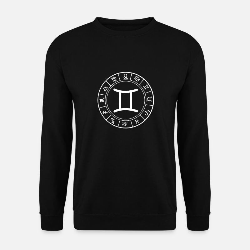 Zodiac sign Gemini - Unisex Sweatshirt - black