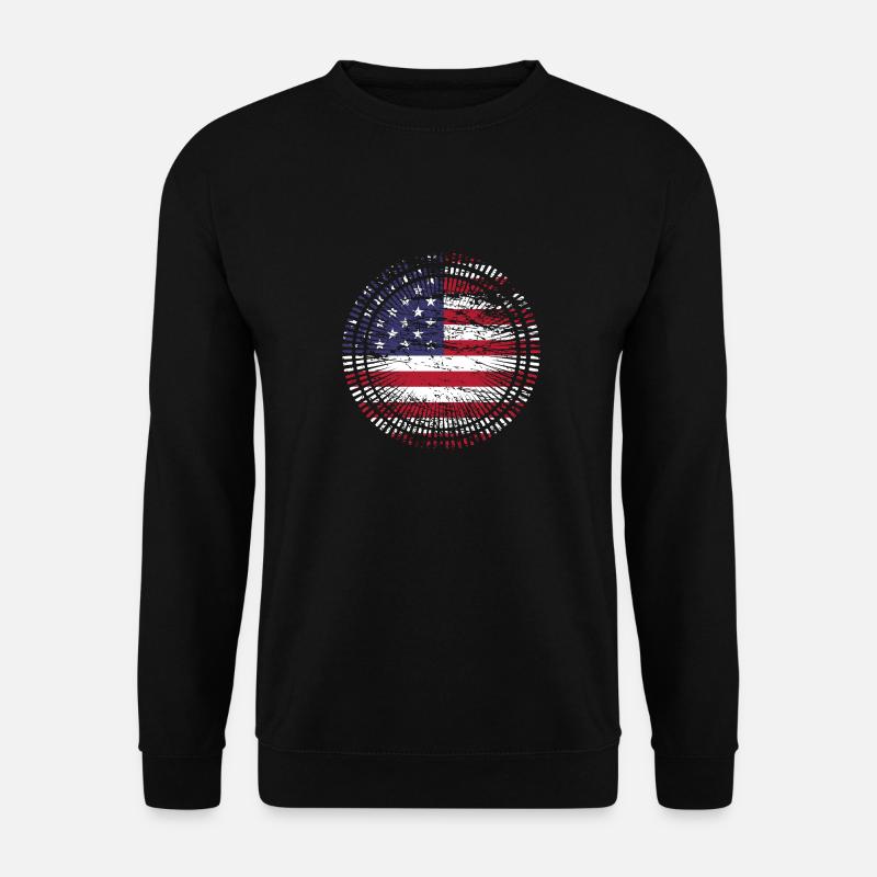 Usa Amerika - Unisex Pullover - Schwarz