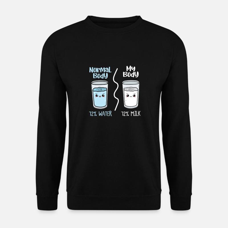 Lait corps normal / Idée cadeau My Body - Sweat-shirt Unisexe - noir