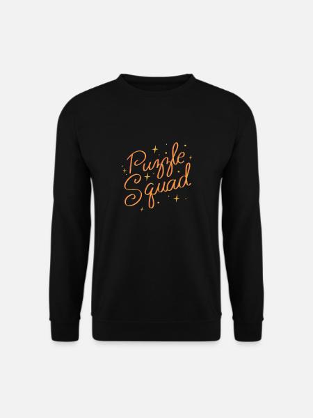 Puzzle Squad Jigsaw Hobby Puzzling - Unisex Sweatshirt - black