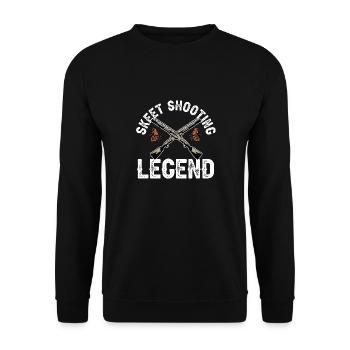 Tir au piège Tir au pigeon en argile Skeet - Sweat-shirt Unisexe - noir - Devant - Alina (178cm) & Michal (187cm)