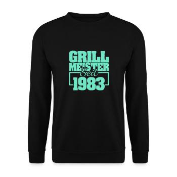 1983 - Unisex Pullover - Schwarz - Vorne - Alina (178cm) & Michal (187cm)
