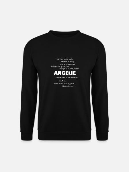 Motto Angelie - Unisex Pullover - Schwarz