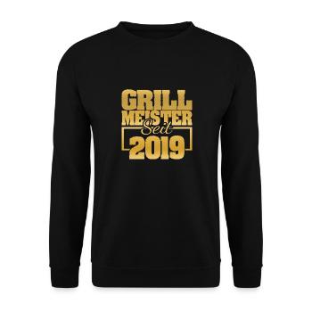Grillfleisch 2019 - Unisex Pullover - Schwarz - Vorne - Alina (178cm) & Michal (187cm)
