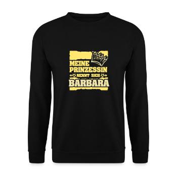Barbara - Unisex Pullover - Schwarz - Vorne - Alina (178cm) & Michal (187cm)