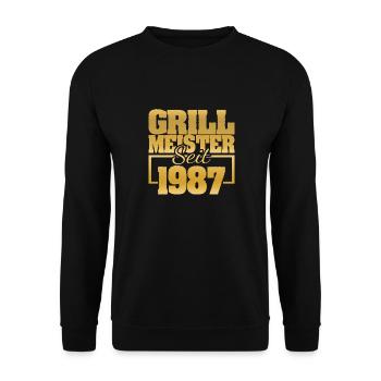 Grillen 1987 - Unisex Pullover - Schwarz - Vorne - Alina (178cm) & Michal (187cm)