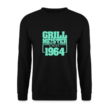 1964 - Unisex Pullover - Schwarz - Vorne - Alina (178cm) & Michal (187cm)