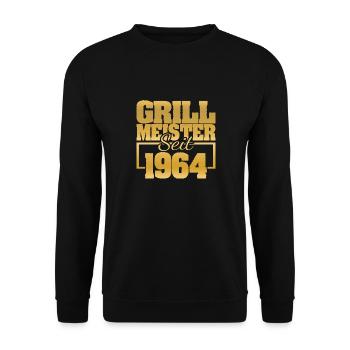 1964 - Unisex Pullover - Schwarz - Vorne - Alina (178cm) & Michal (187cm)