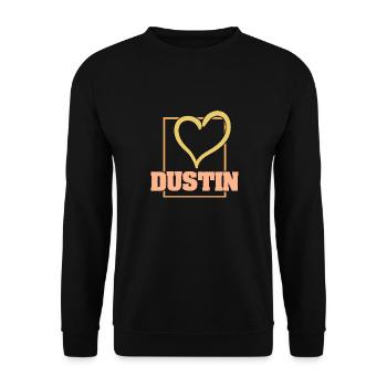 Dustin - Unisex Pullover - Schwarz - Vorne - Alina (178cm) & Michal (187cm)