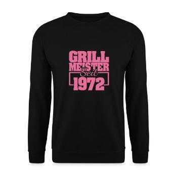 1972 - Unisex Pullover - Schwarz - Vorne - Alina (178cm) & Michal (187cm)