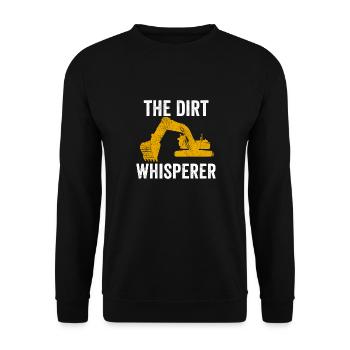 Baggerfahrer Bauarbeiter Bagger - Unisex Pullover - Schwarz - Vorne - Alina (178cm) & Michal (187cm)