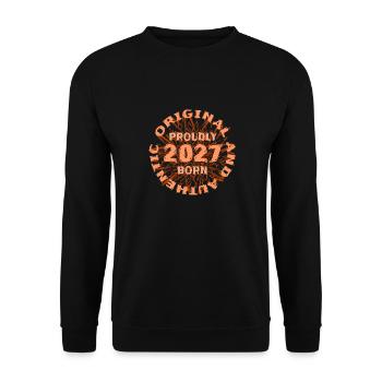 2027 - Unisex Sweatshirt - black - Front - Alina (178cm) & Michal (187cm)