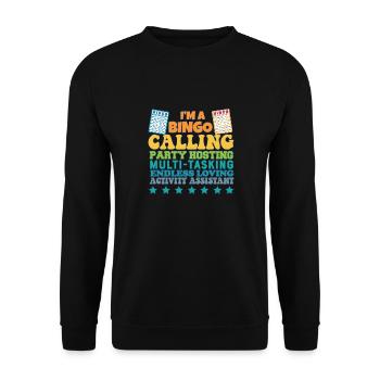Proud Activity Assistant Appreciation - Unisex Pullover - Schwarz - Vorne - Alina (178cm) & Michal (187cm)