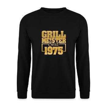 1975 - Unisex Pullover - Schwarz - Vorne - Alina (178cm) & Michal (187cm)