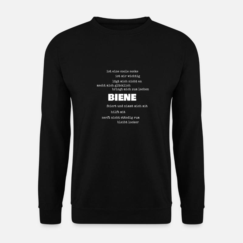 Geschenk für Biene - Unisex Pullover - Schwarz